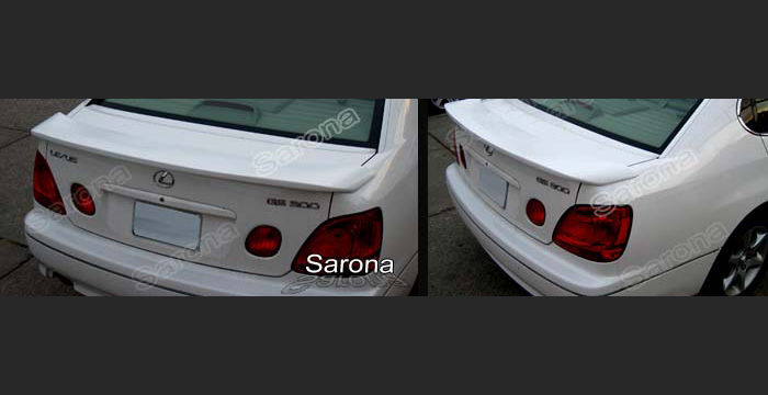 Custom Lexus GS300-400  Sedan Trunk Wing (1998 - 2005) - $299.00 (Manufacturer Sarona, Part #LX-029-TW)